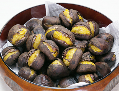 茨城フェアin高島屋 日本橋店 焼き栗(一般社団法人笠間市農業公社)