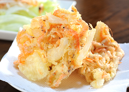 やみつき！テナガエビのかき揚げ