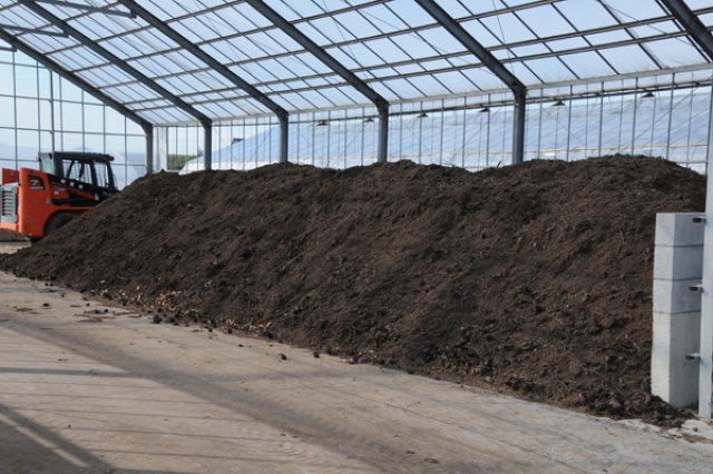 腐葉土を混ぜた土