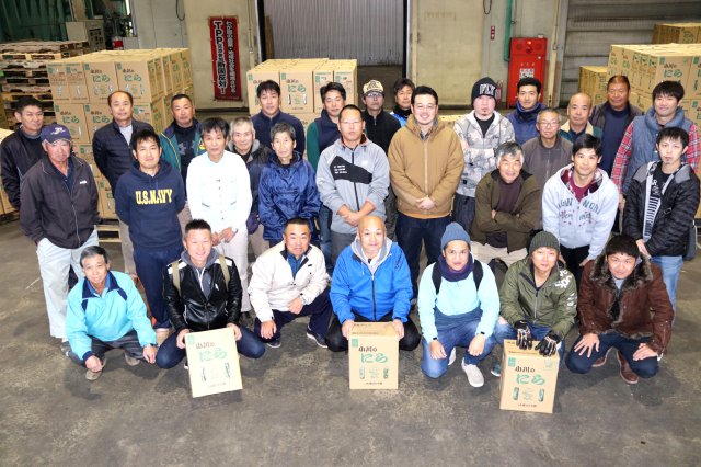 JA新ひたち野 小川ニラ部会のメンバー(2019年12月時点)