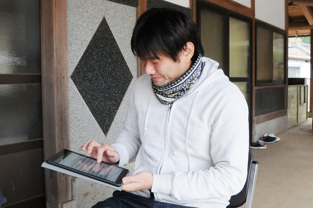 栽培履歴などは全てタブレットで一括管理。