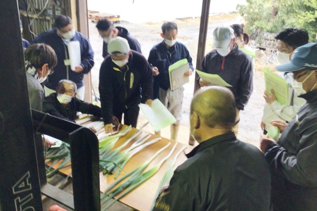 目揃え会の様子