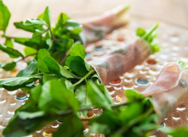 クレソンの生ハム巻き