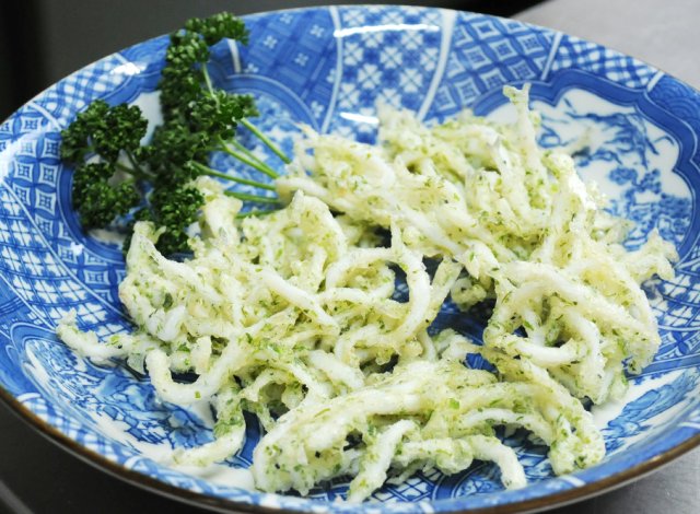 シラウオの磯辺揚げ