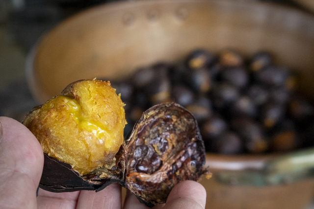 予約なしでも購入できる焼栗は和栗の美味しさを最も楽しめる調理法！