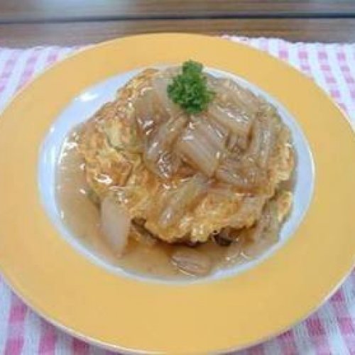 白菜の和風あんかけかに玉