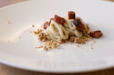 「ゴルゴンゾーラのジェラート モンブラン仕立て」