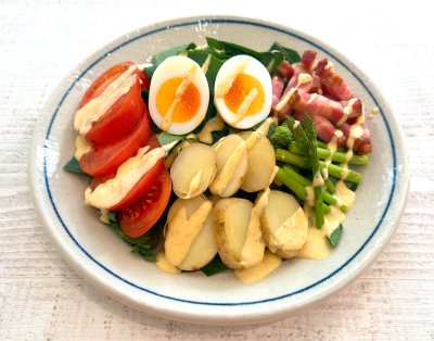 小松菜の#いばらきペイザンヌサラダ