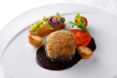 茨城県産“常陸牛”ランプのステーク・アッシェ